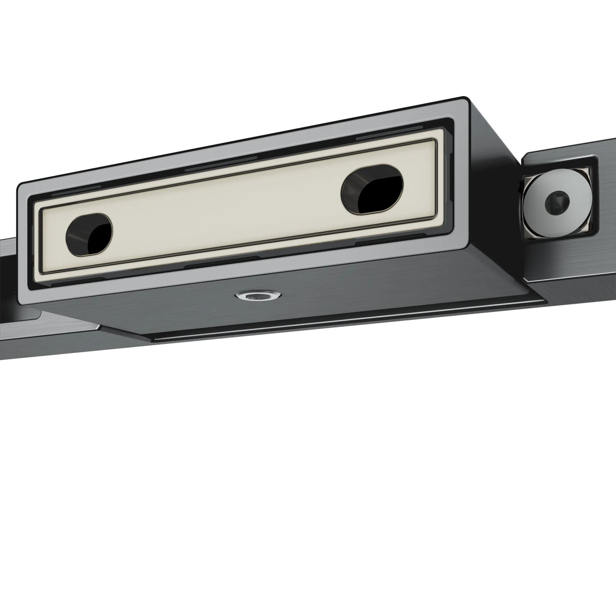 Edition 11 11162130000 Toilettenpapierhalter offene Form Schwarzchrom gebürstet Edition 11 11162130000 Toilettenpapierhalter offene Form Schwarzchrom gebürstet