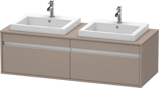 Duravit Waschtischunterschrank wandhängend „Ketho“ 140 × 42,6 × 55 cm Basalt Matt Duravit Waschtischunterschrank wandhängend „Ketho“ 140 × 42,6 × 55 cm Basalt Matt