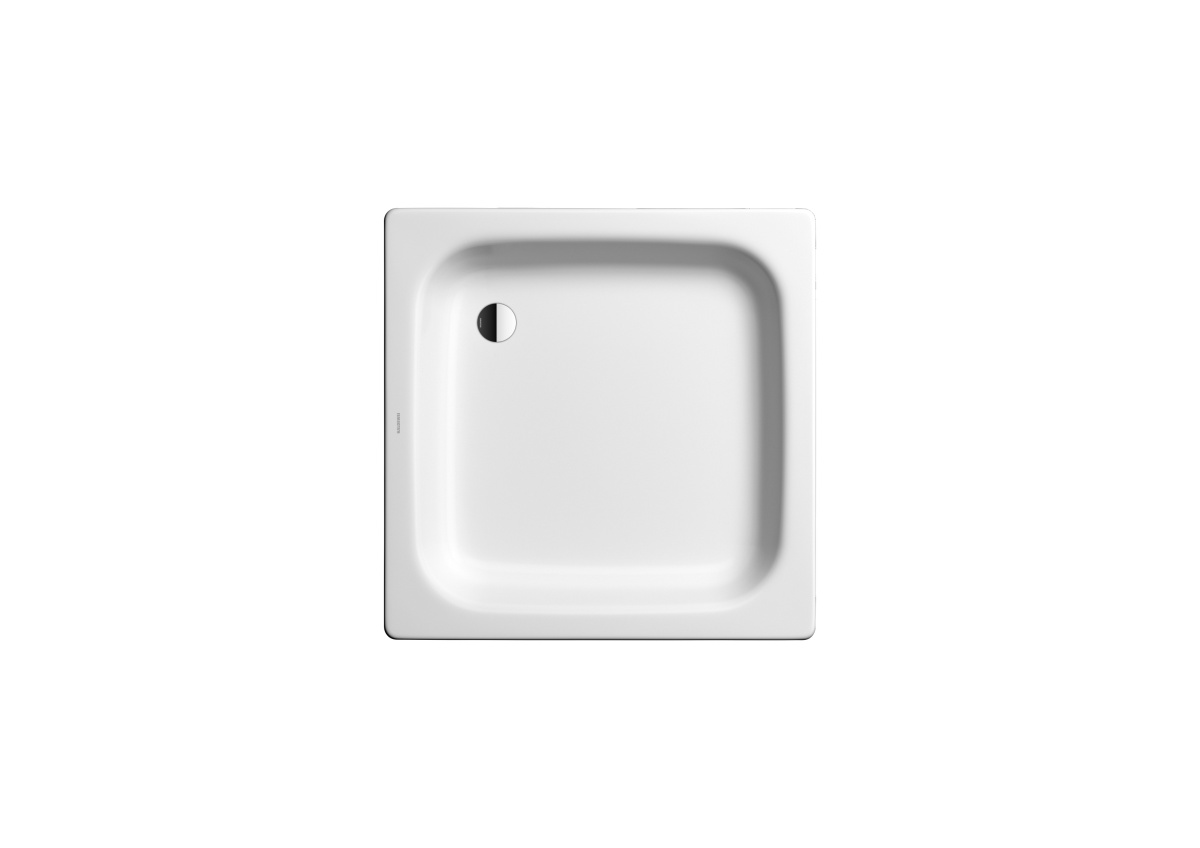 Set-Duschwanne Kaldewei Sanidusch 80 × 80 cm mit Duschwannenträger und Sanit-Ablauf