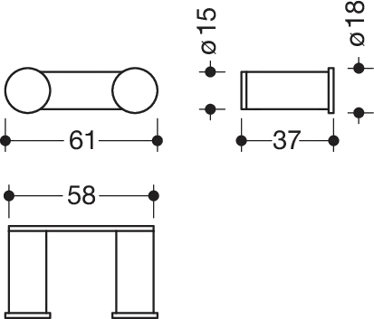 HEWI Doppelhaken „System 162“ HEWI Doppelhaken „System 162“