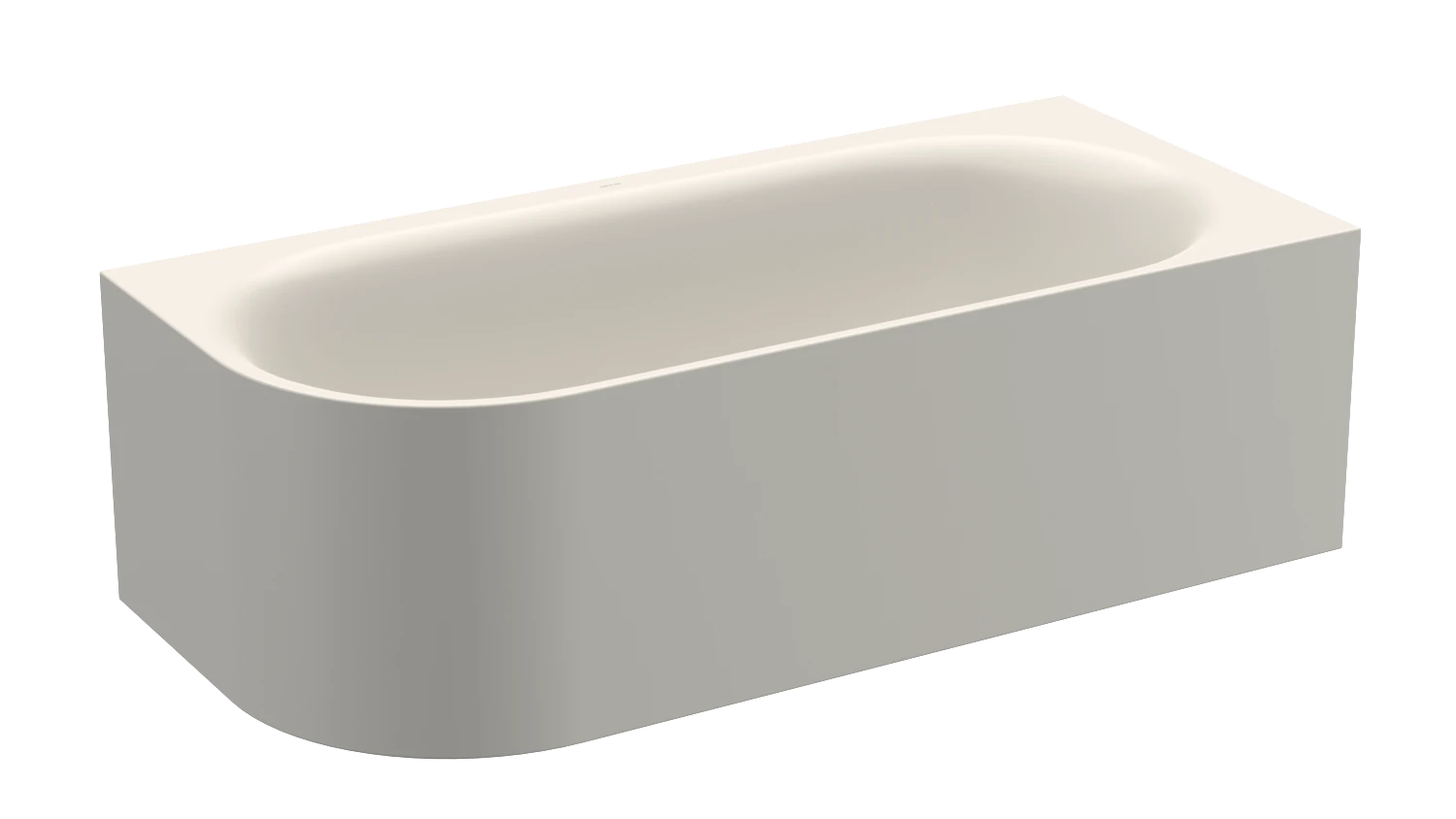 Bette oval Badewanne „BetteLux Oval V Silhouette“ 185 × 85 cm in Flax