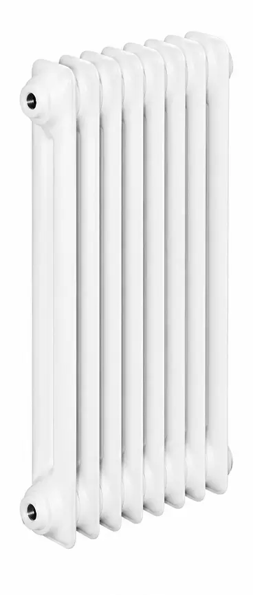 ASW DIN-Stahlradiator HG-TEC 8 Glieder, Nabenabstand 500 mm, 400 x 600 x 110 mm in RAL 9010