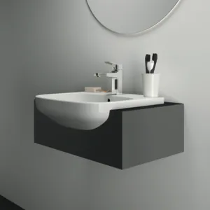 Waschbecken „i.lifeA“ 50 × 44 × 17 cm, Hahnlochposition mittig Waschbecken „i.lifeA“ 50 × 44 × 17 cm, Hahnlochposition mittig