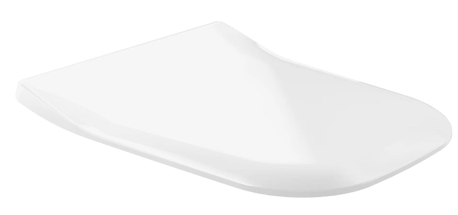 Villeroy & Boch Joyce WC-Sitz SlimSeat 9M62S1, oval, Weiß Alpin