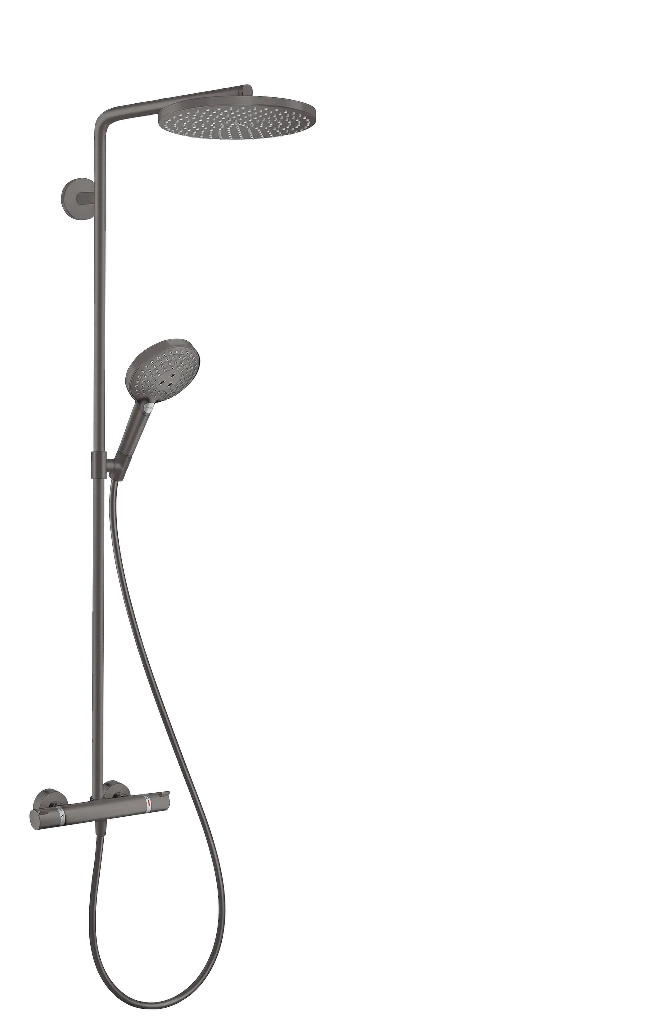 Hansgrohe Raindance S Showerpipe 240, 1jet PowderRain EcoSmart BBC, Brushed Black Chrome, Aufputzinstallation, DN15, 1,5-10 bar, 2 Verbraucher Hansgrohe Raindance S Showerpipe 240, 1jet PowderRain EcoSmart BBC, Brushed Black Chrome, Aufputzinstallation, DN15, 1,5-10 bar, 2 Verbraucher