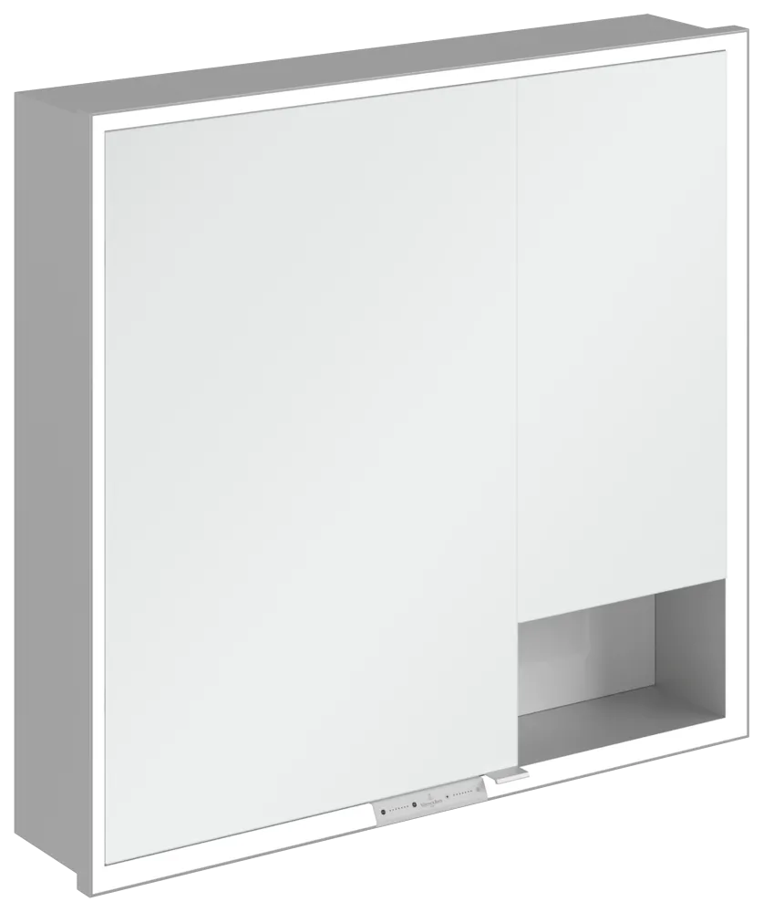 Villeroy & Boch Einbau-Spiegelschrank „My View+“ 800 × 750 × 168 mm in Brilliant White