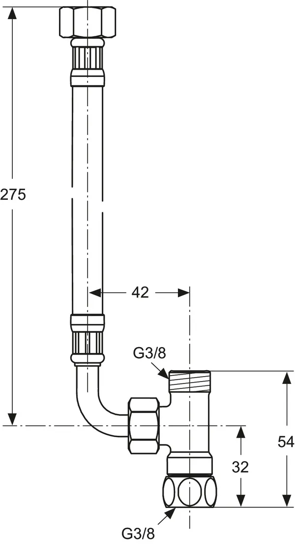 Ideal Standard Ceraplus Verbindungsset für Eckventilthermostat Chrom Ideal Standard Ceraplus Verbindungsset für Eckventilthermostat Chrom