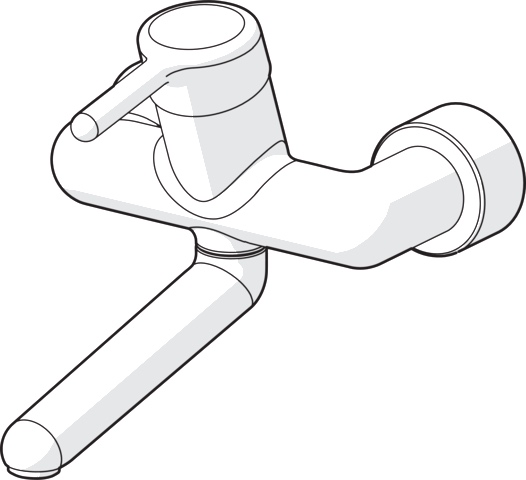 Einhand-Waschtischarmatur „Medipro“ Ausladung 246 mm in Chrom Einhand-Waschtischarmatur „Medipro“ Ausladung 246 mm in Chrom