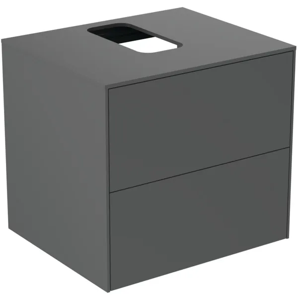 Ideal Standard Waschtischunterschrank Conca, 2 Auszüge, anthrazit