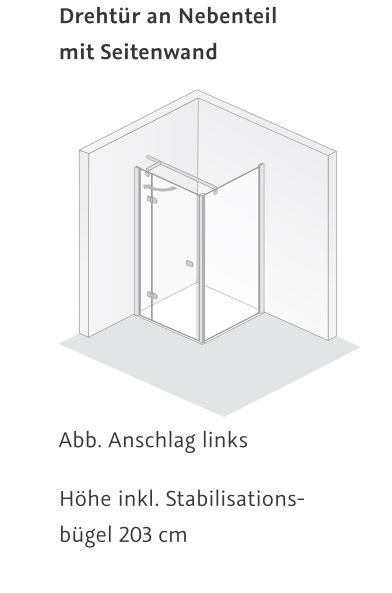 HSK teilgerahmte Seitenwand „Premium Softcube“ Glas Linea 02, für 900 mm, H: 2000 mm HSK teilgerahmte Seitenwand „Premium Softcube“ Glas Linea 02, für 900 mm, H: 2000 mm