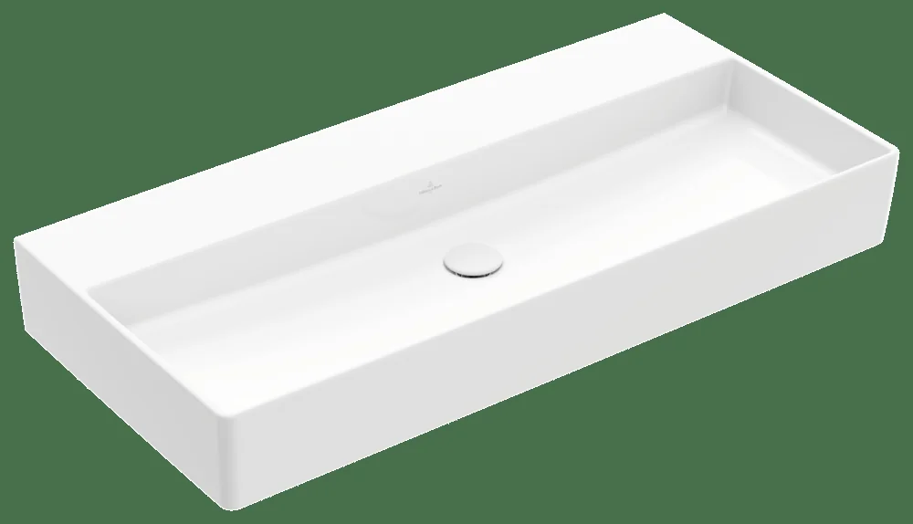 Villeroy & Boch Waschbecken Memento 2.0 4A22A3, 1000 x 470 mm, Rechteck, ohne Überlauf, Weiß Alpin
