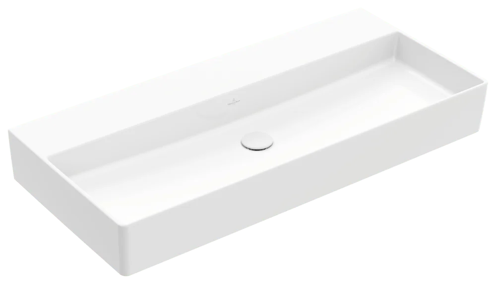 Villeroy & Boch Waschbecken Memento 2.0 4A22A3, 1000 x 470 mm, Rechteck, ohne Überlauf, Weiß Alpin