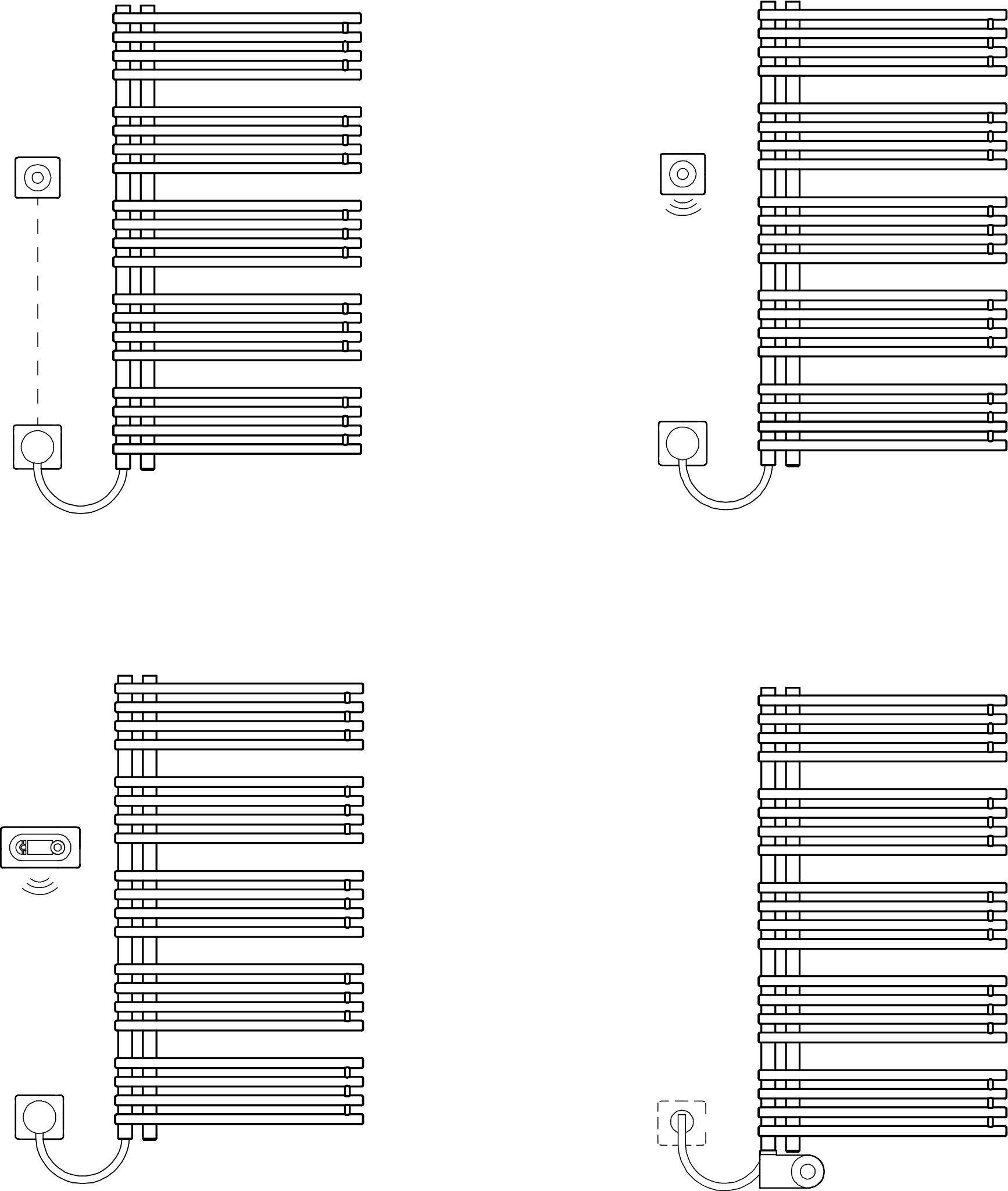 Kermi Design-Heizkörper „Diveo®“ 45 × 94 cm in Weiß Kermi Design-Heizkörper „Diveo®“ 45 × 94 cm in Weiß