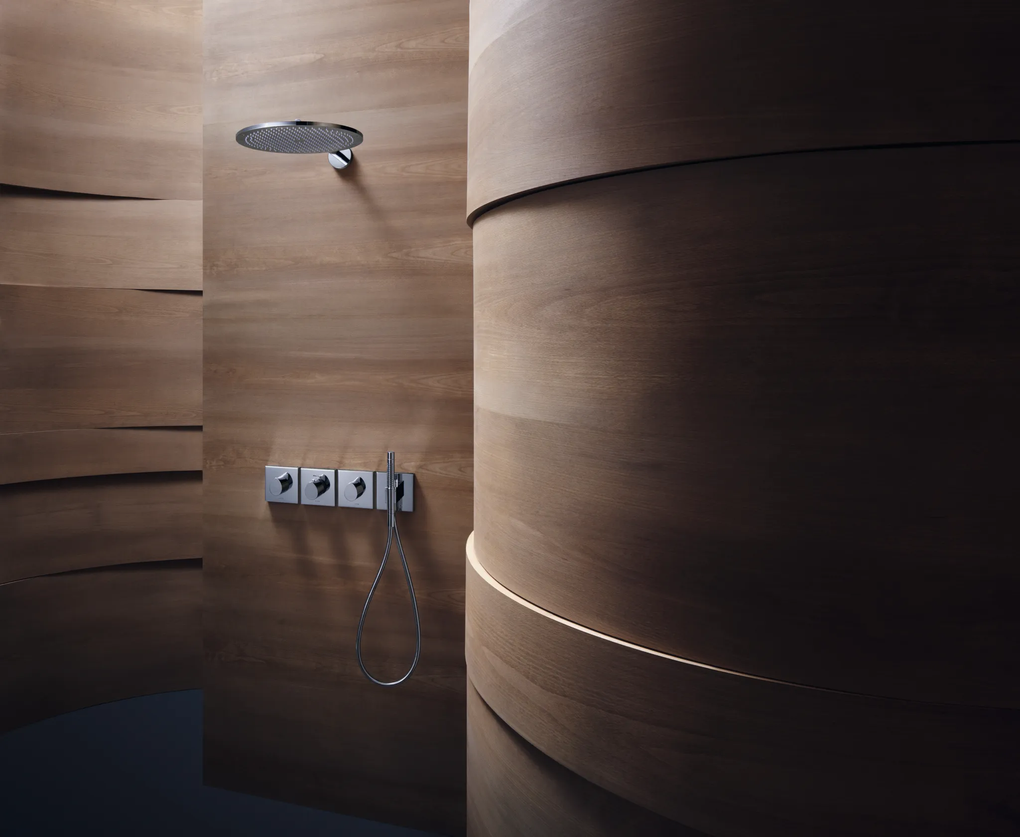 Kopfbrause 350 1jet Axor chrom mit Brausearm Kopfbrause 350 1jet Axor chrom mit Brausearm