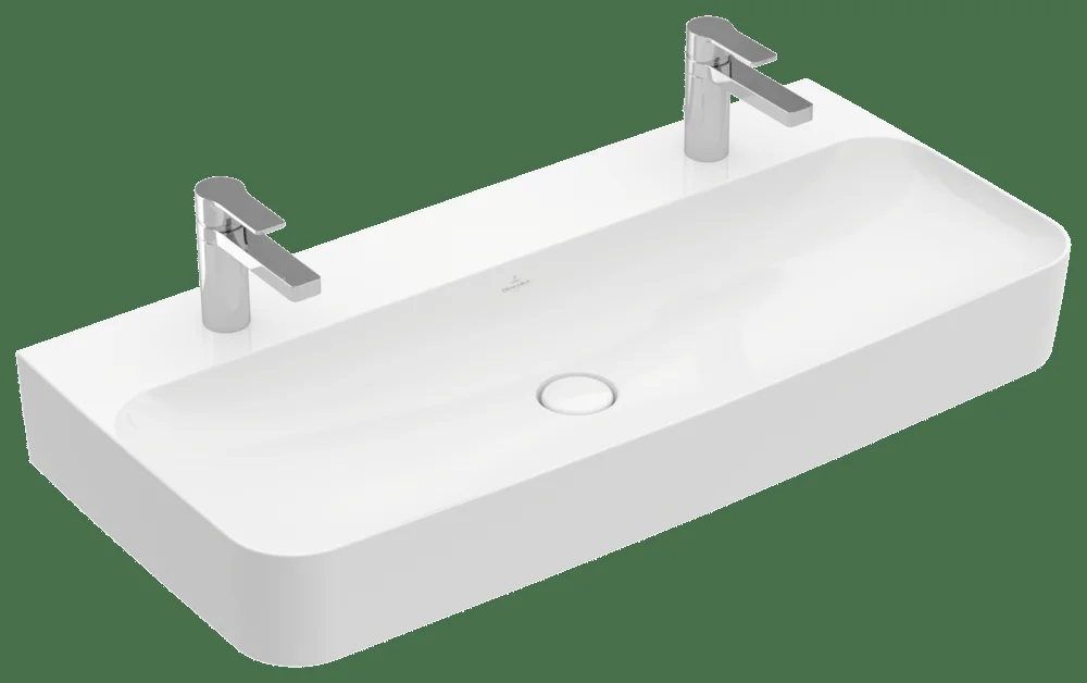 Villeroy & Boch Finion Waschbecken TitanCeram 1000x470mm Rechteck Weiß Alpin CeramicPlus
