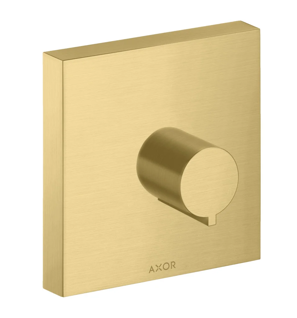 Hansgrohe AXOR ShowerSolutions Absperrventil Unterputz eckig Brushed Gold Optic DN15/DN20 Hansgrohe AXOR ShowerSolutions Absperrventil Unterputz eckig Brushed Gold Optic DN15/DN20