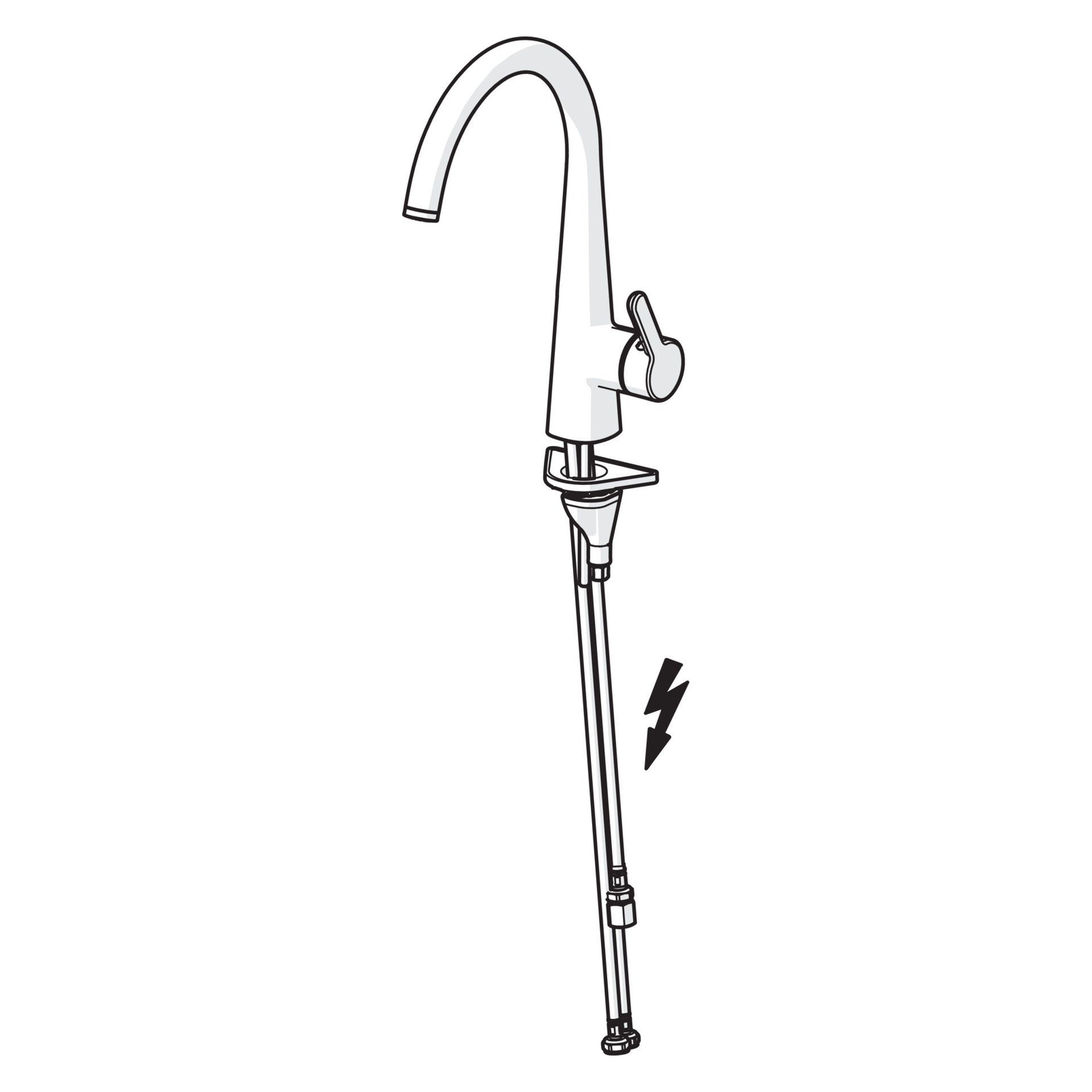 Hansa Einhand-Küchenarmatur Niederdruck „Designo Style“ Ausladung 219 mm in chrom Hansa Einhand-Küchenarmatur Niederdruck „Designo Style“ Ausladung 219 mm in chrom