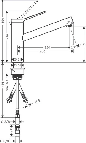 Spültischmischer 150 Zesis M33 Niederdruck 1jet chrom Spültischmischer 150 Zesis M33 Niederdruck 1jet chrom