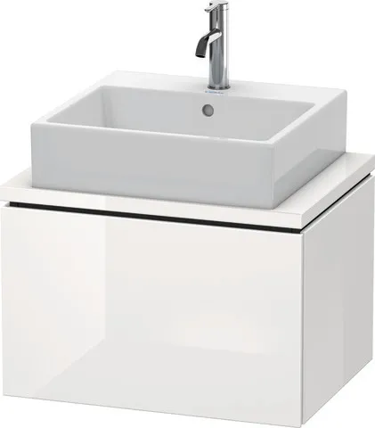 Duravit Waschtischunterschrank wandhängend „L-Cube“ 62 × 40 × 47,7 cm Weiß Hochglanz