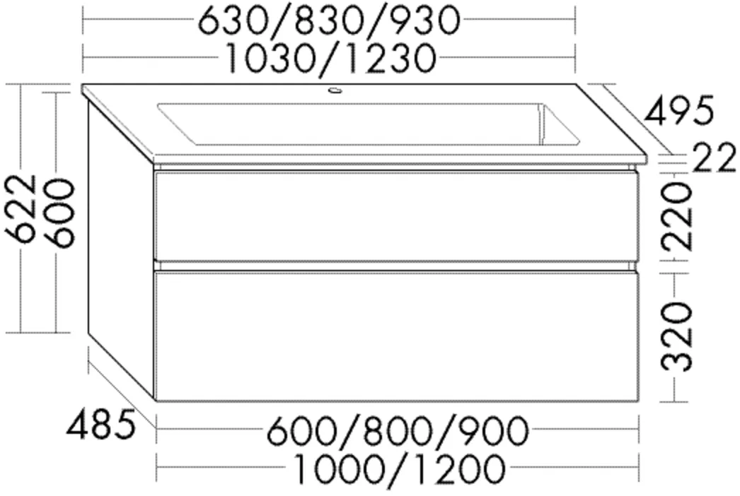 burgbad Badmöbelset „Lin20“ 67 × 66,2 cm in Weiß Matt mit Laserkante burgbad Badmöbelset „Lin20“ 67 × 66,2 cm in Weiß Matt mit Laserkante