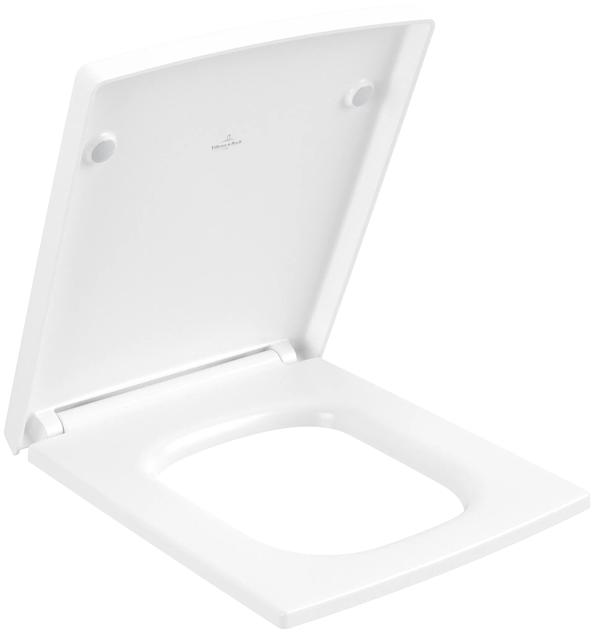 Villeroy & Boch Memento 2.0 WC-Sitz 378x452x43mm Rechteck Stone White
