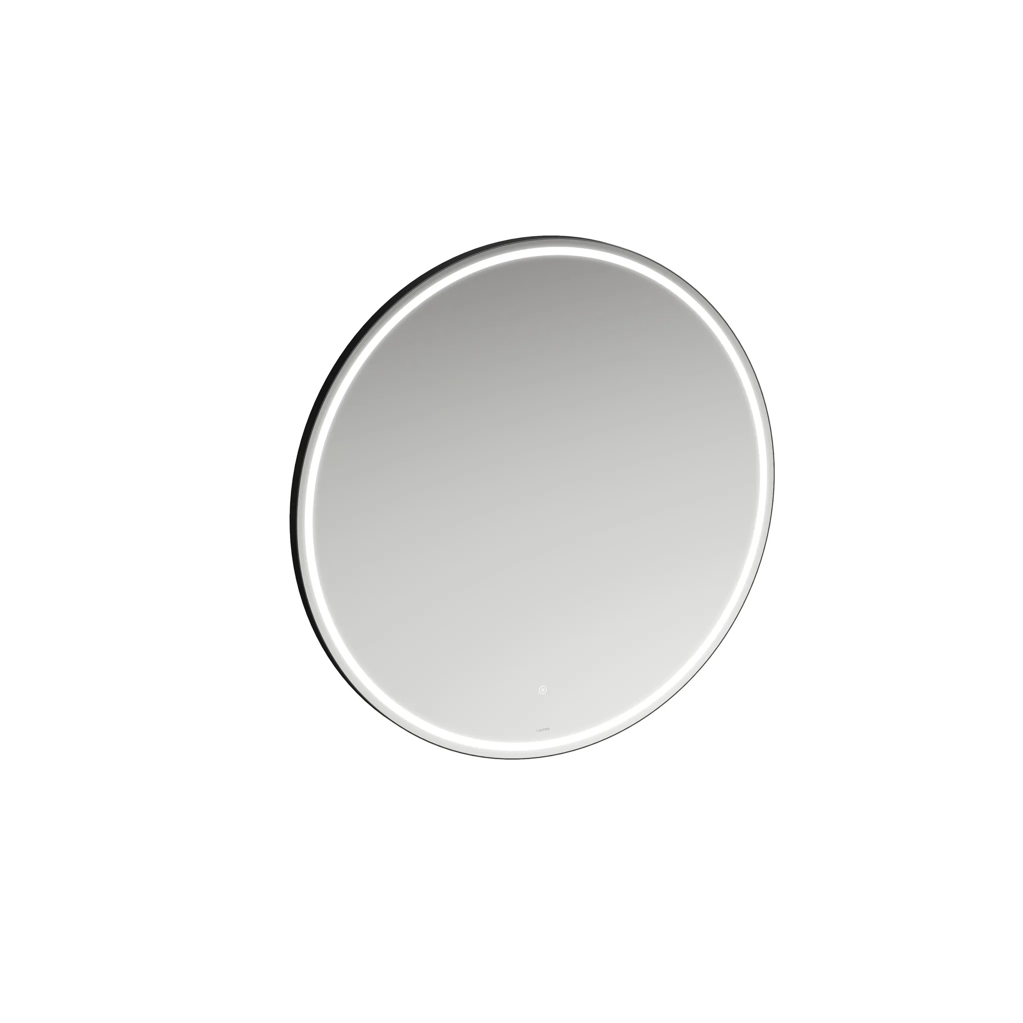 Base 2.0 Spiegel 44439.2, rund LED Bel.,1 Sensorsch., 1000x1000 schw.m