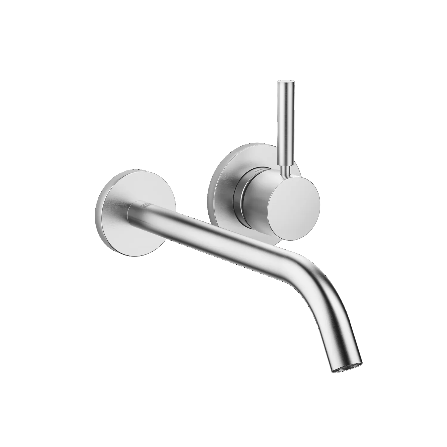 Dornbracht META Waschtisch-Wand-Einhandbatterie ohne Ablaufgarnitur - Chrom gebürstet, Ausladung 250 mm