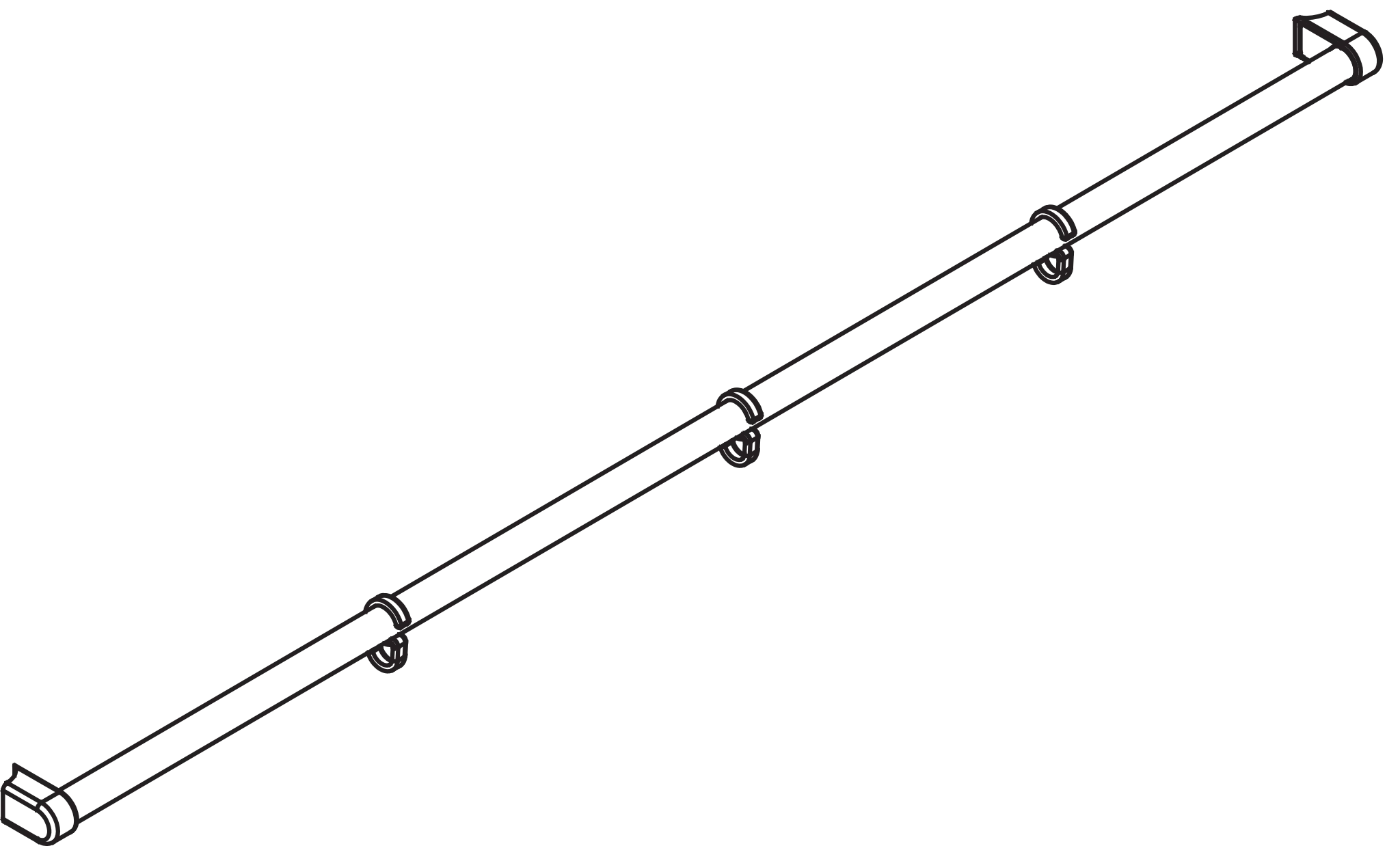 Kermi Duschdesign Stabilisierung „PEGA“ 700 mm