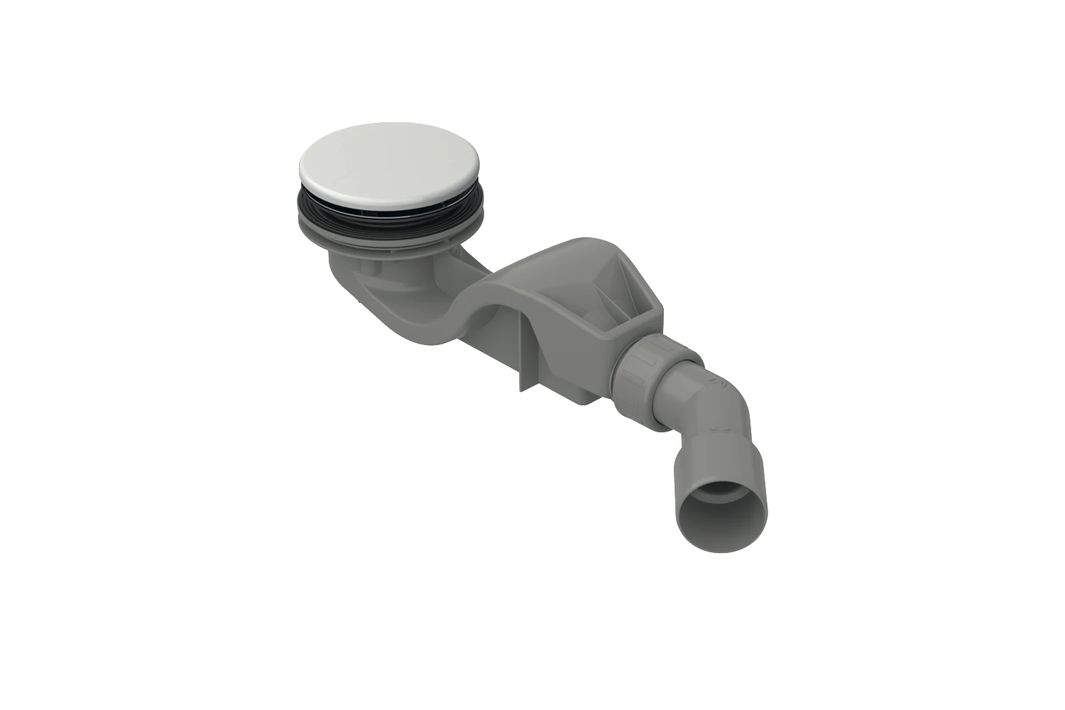 Bette Ablaufgarnitur für Duschwannen „BetteSolid“ 50 Modell B598 90 × 68 cm in Edelweiß