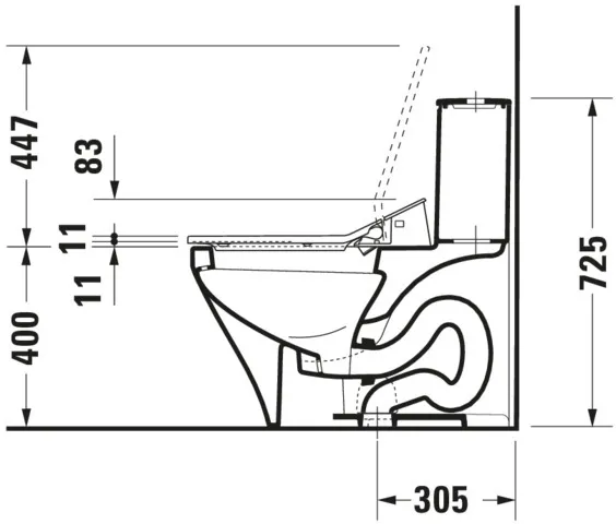 Duravit WC-Sitz mit Unterdusche (elektrisch) „SensoWash® Slim“