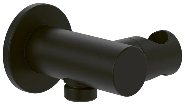 Halter für Handbrause TVC00046200061, Befestigung verdeckt 8,6 cm in Matt Black Halter für Handbrause TVC00046200061, Befestigung verdeckt 8,6 cm in Matt Black