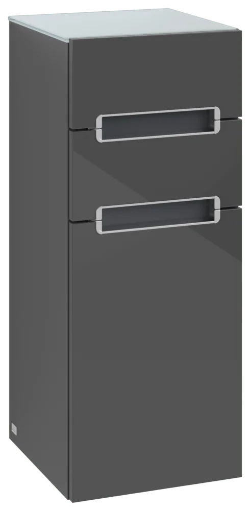 Villeroy & Boch Subway 2.0 Seitenschrank A7121S, Glossy Grey / Glass White