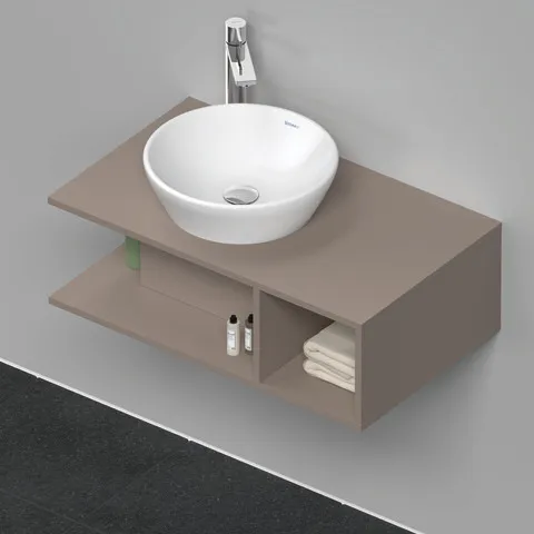 Duravit Waschtischunterschrank wandhängend „D-Neo“ 80 × 26 × 48 cm Basalt Matt