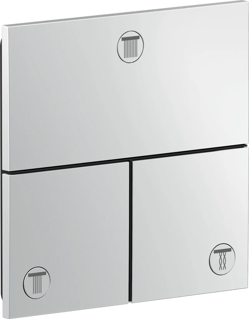Hansgrohe AXOR ShowerSelect ID Absperrventil UP eckig, Chrom, 3 Verbraucher, 26 l/min Durchfluss, 1-10 bar Betriebsdruck