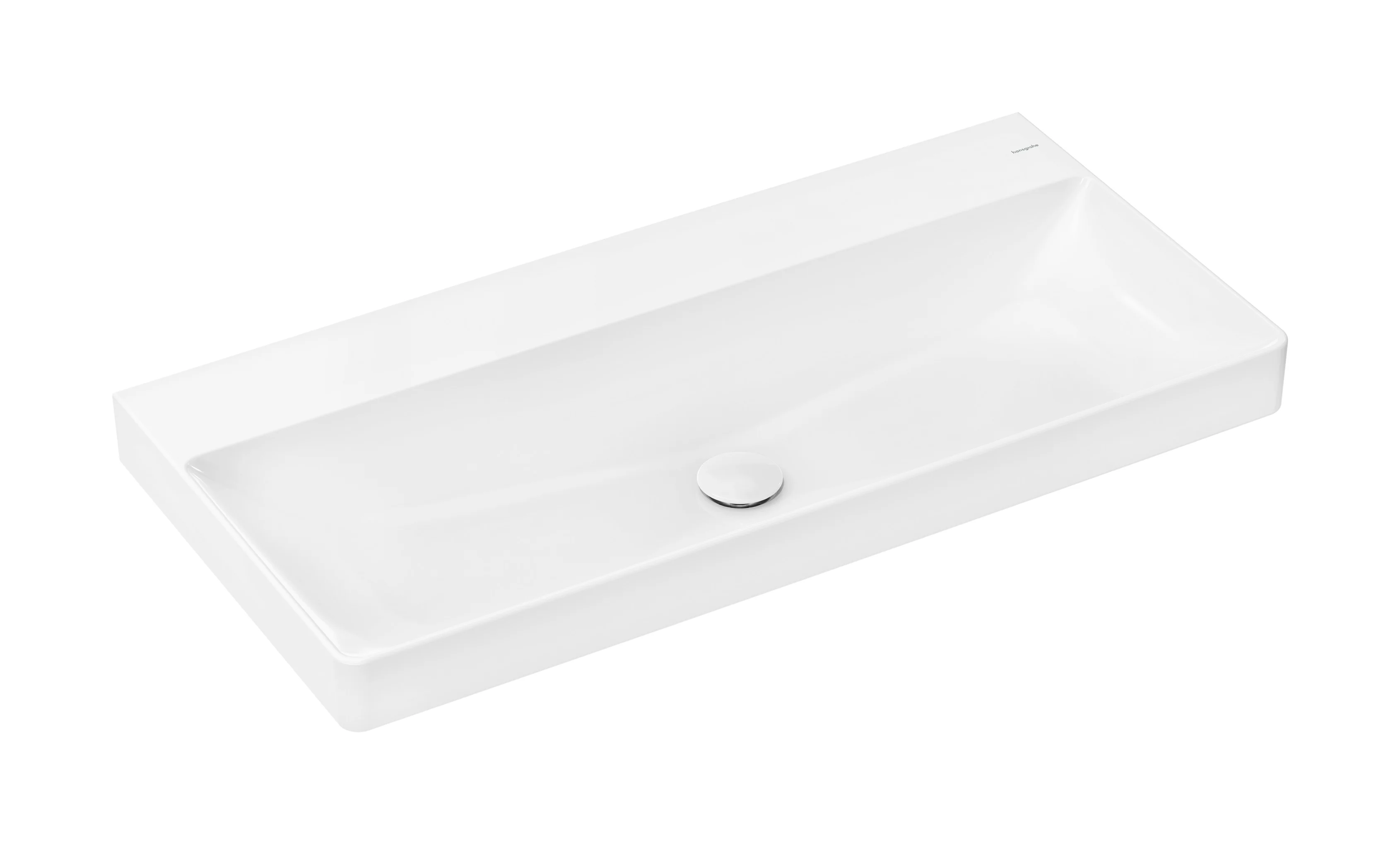 Hansgrohe Xelu Q Waschtisch, Keramik, weiß, 1000x480x80 mm, wandhängend, ohne Hahnloch und Überlauf, SmartClean Glasur Hansgrohe Xelu Q Waschtisch, Keramik, weiß, 1000x480x80 mm, wandhängend, ohne Hahnloch und Überlauf, SmartClean Glasur