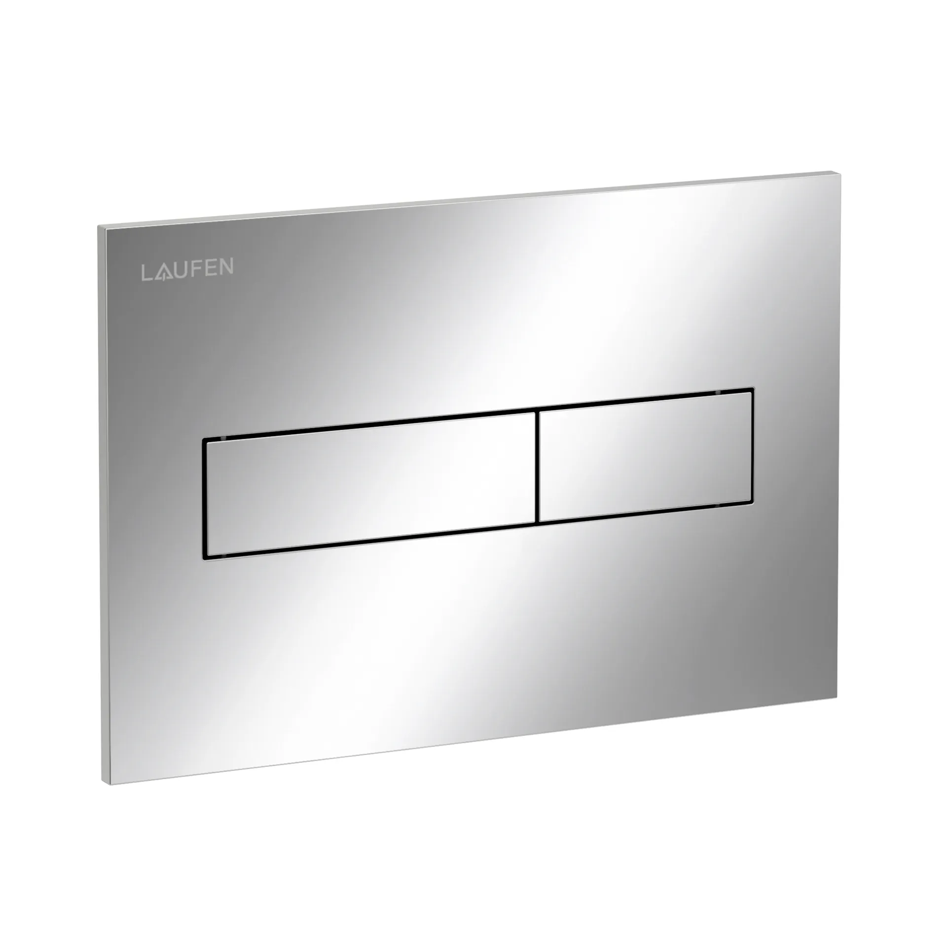 Betätigungsplatte HORIZON INEO 213x145x6, aus Kunsstoff, für Frontbetätigung oder Betätigung von oben, für Unterputz-Spülkasten mit Dual-Flush 2-Mengen-Spülsystem, weiß