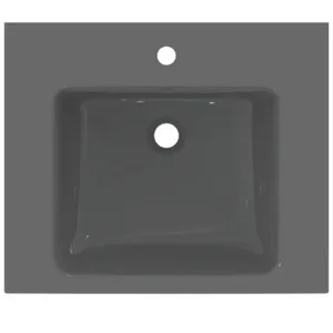 Waschbecken „i.lifeB“ 61 × 51 × 18 cm, Hahnlochposition mittig in Grau Waschbecken „i.lifeB“ 61 × 51 × 18 cm, Hahnlochposition mittig in Grau