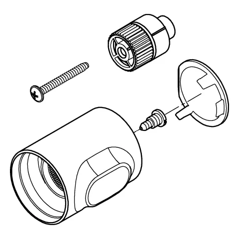 Temperaturwählgriff 49178, für Grohtherm 500, chrom Temperaturwählgriff 49178, für Grohtherm 500, chrom