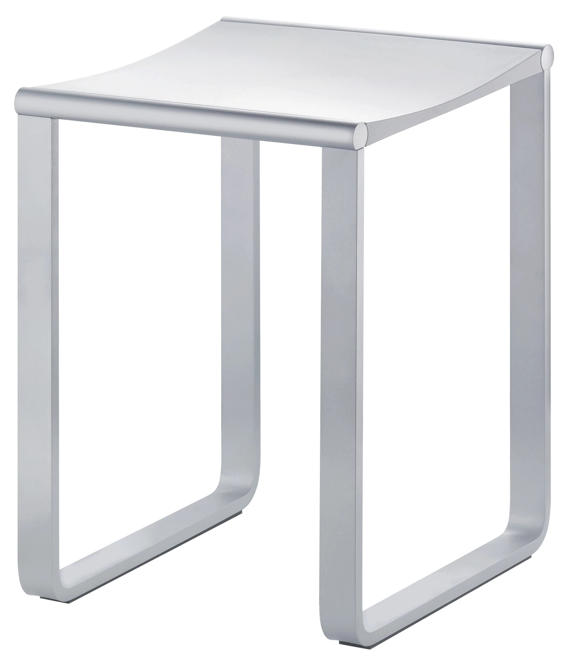 KEUCO Hocker „Plan“ 340 × 365 × 469 mm in verchromt / lichtgrau / KEUCO Hocker „Plan“ 340 × 365 × 469 mm in verchromt / lichtgrau /