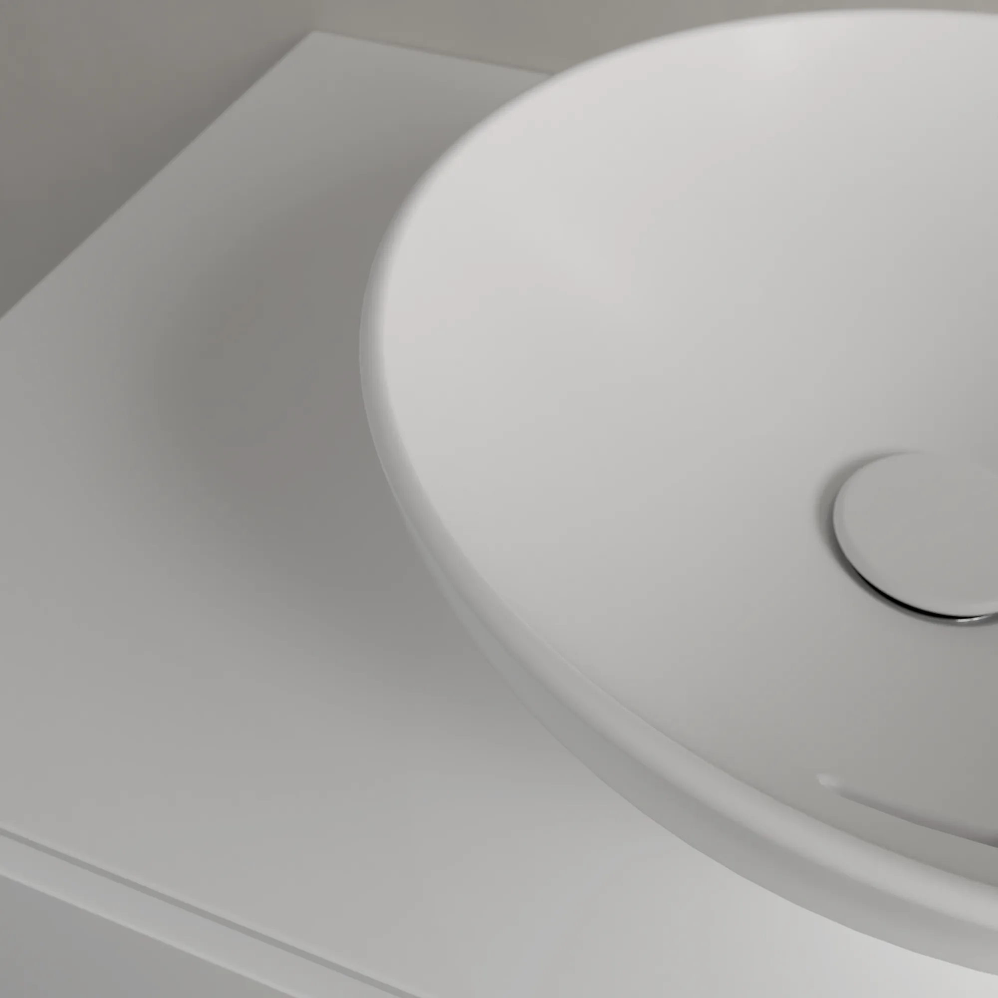 Villeroy & Boch Aufsatzwaschtisch aus TitanCeram „Loop & Friends“ ⌀ 380 mm, ohne Hahnlochbohrung in Stone White Villeroy & Boch Aufsatzwaschtisch aus TitanCeram „Loop & Friends“ ⌀ 380 mm, ohne Hahnlochbohrung in Stone White