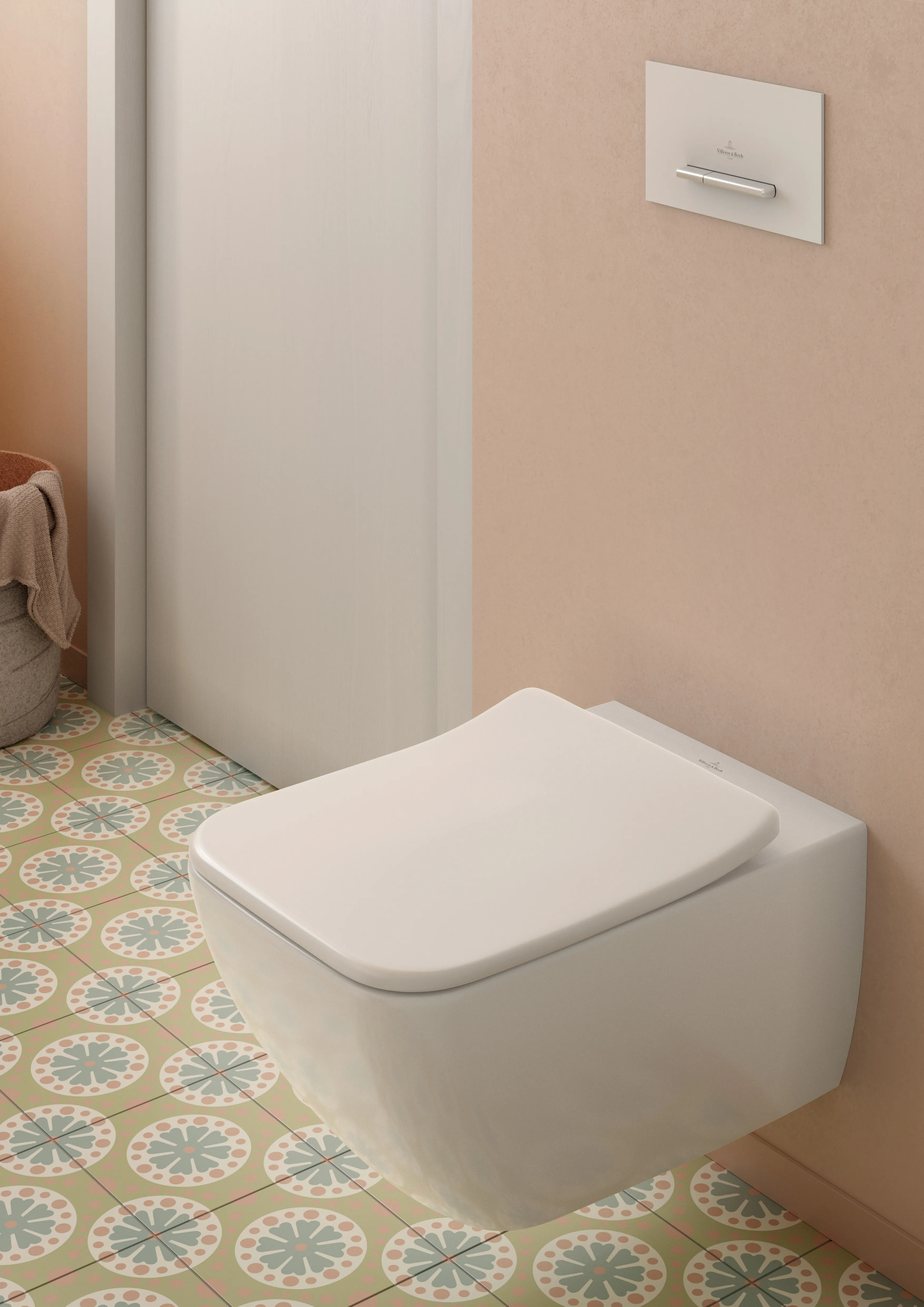 Wand-Tiefspül-WC DirectFlush „Venticello“ mit DirektFlush, Spülrandlos 37,5 × 33 × 56 cm in Weiß Alpin, ohne Spülrand