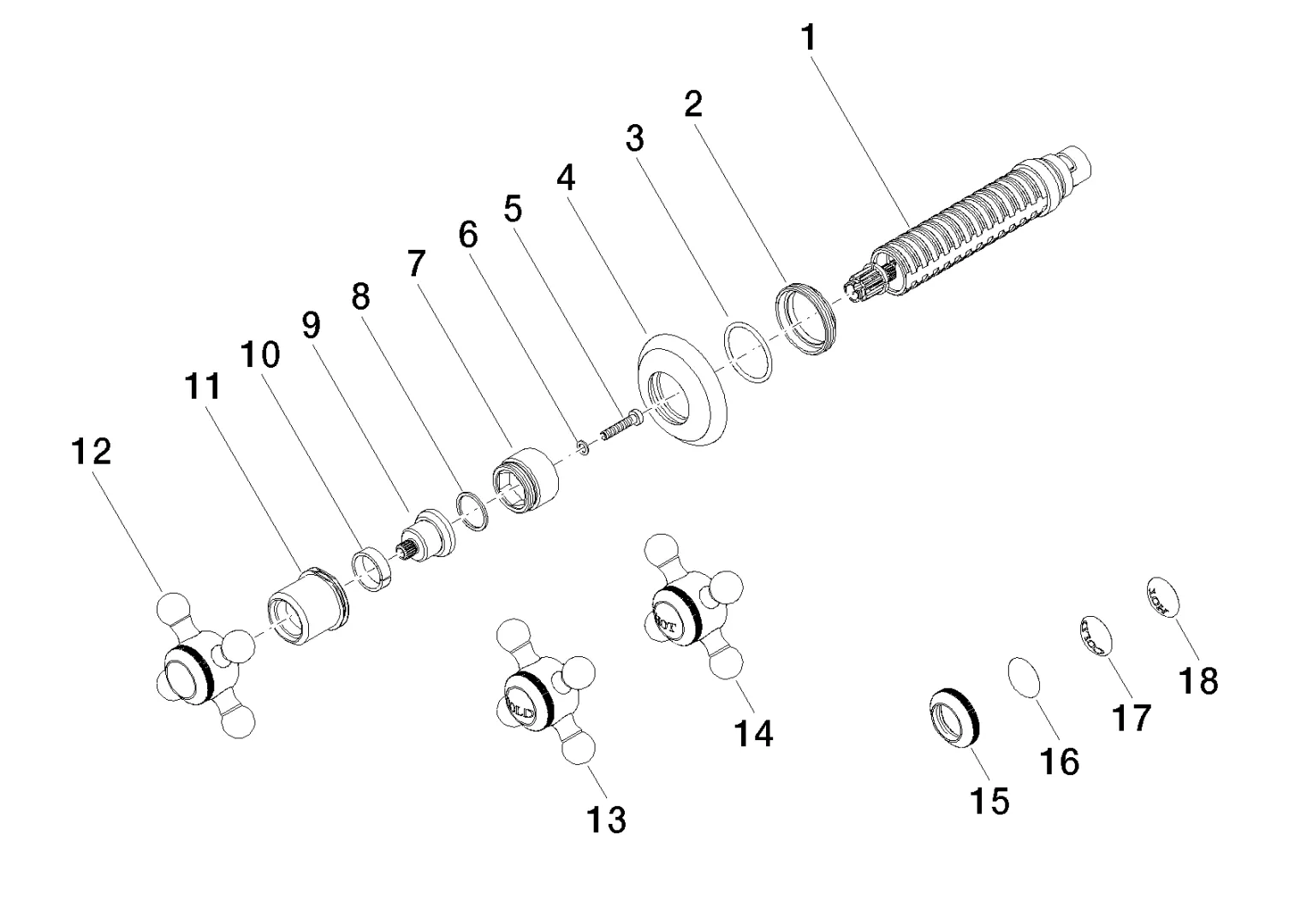 Unterputzventil rechtsschließend MADISON Chrom 36607361 Unterputzventil rechtsschließend MADISON Chrom 36607361