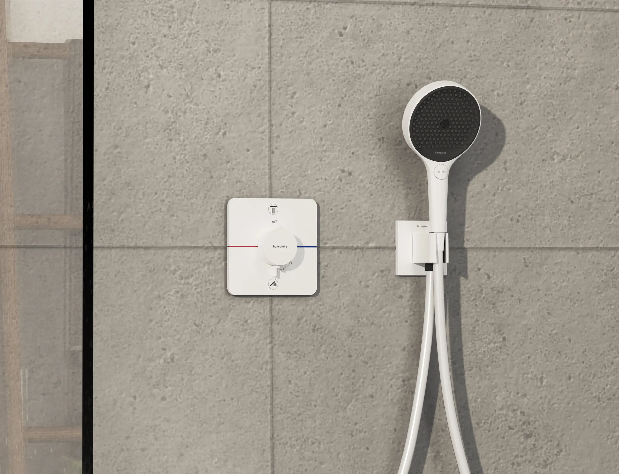 ShowerSelect Comfort Q Thermostat Unterputz für 2 Verbraucher Chrom ShowerSelect Comfort Q Thermostat Unterputz für 2 Verbraucher Chrom