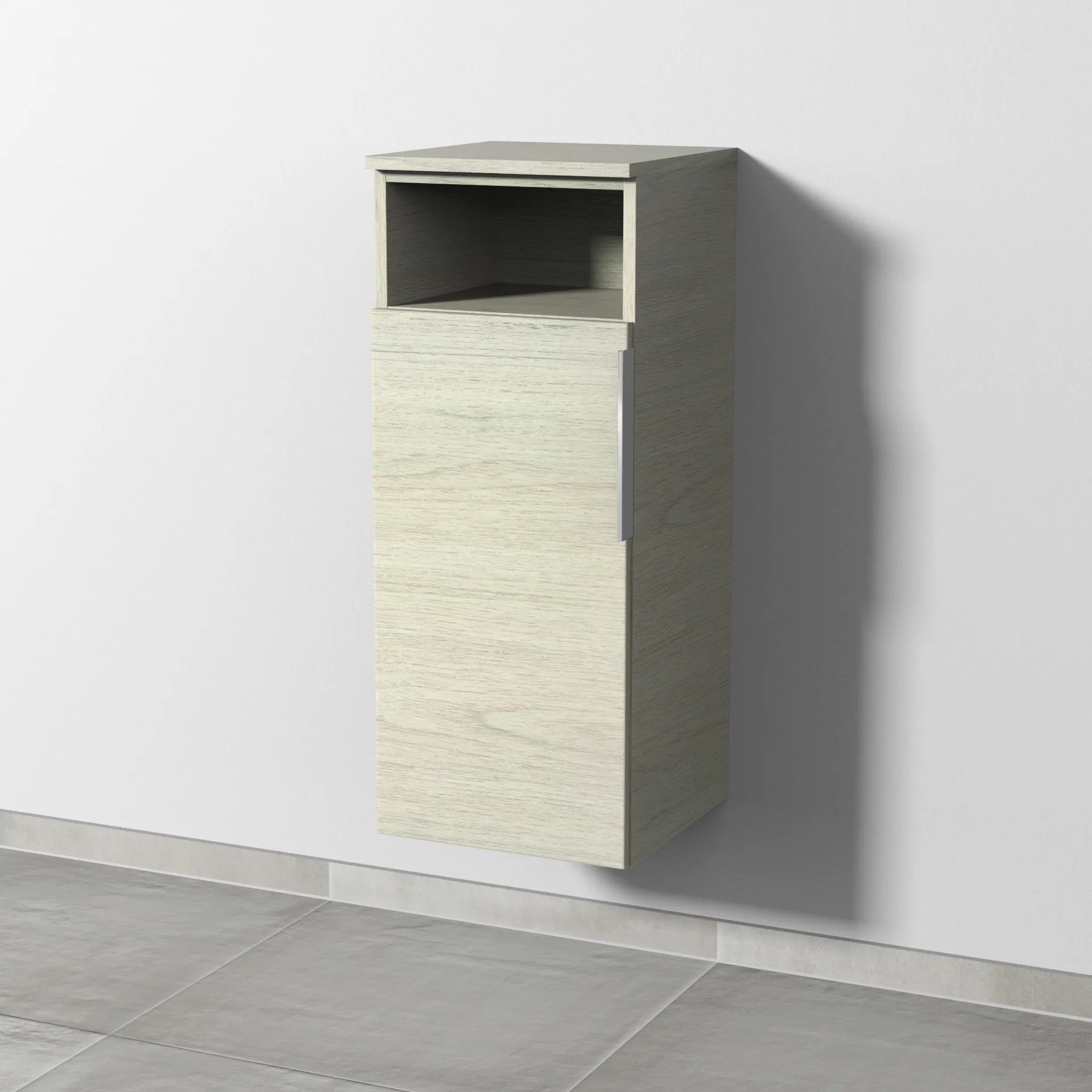 Sanipa Mittelschrank „3way“ 350 × 850 × 345 mm Anschlag links, in White Oak, Anschlag links