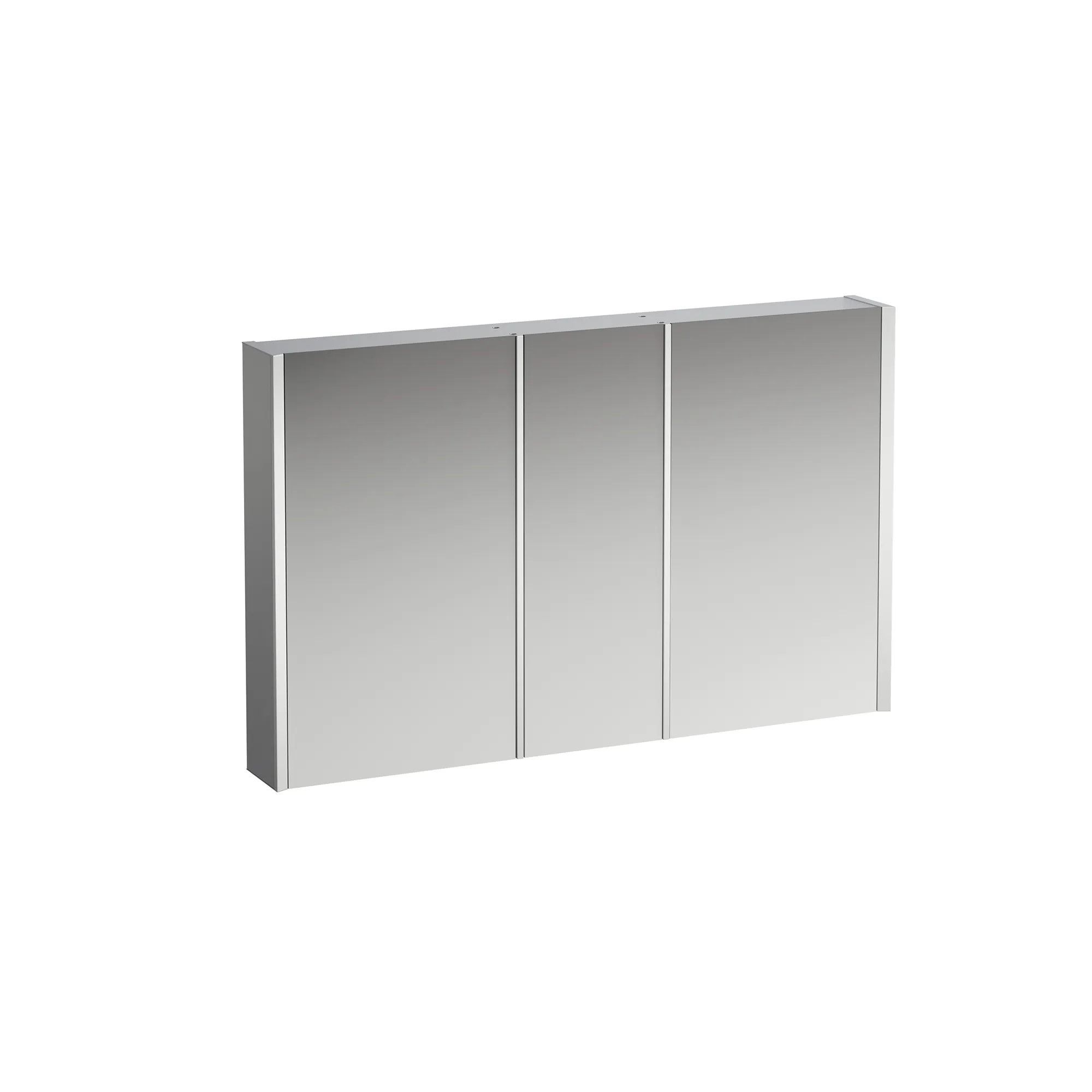 Laufen Spiegelschrank „Frame 25“ in Aluminium, glanzeloxiert Laufen Spiegelschrank „Frame 25“ in Aluminium, glanzeloxiert