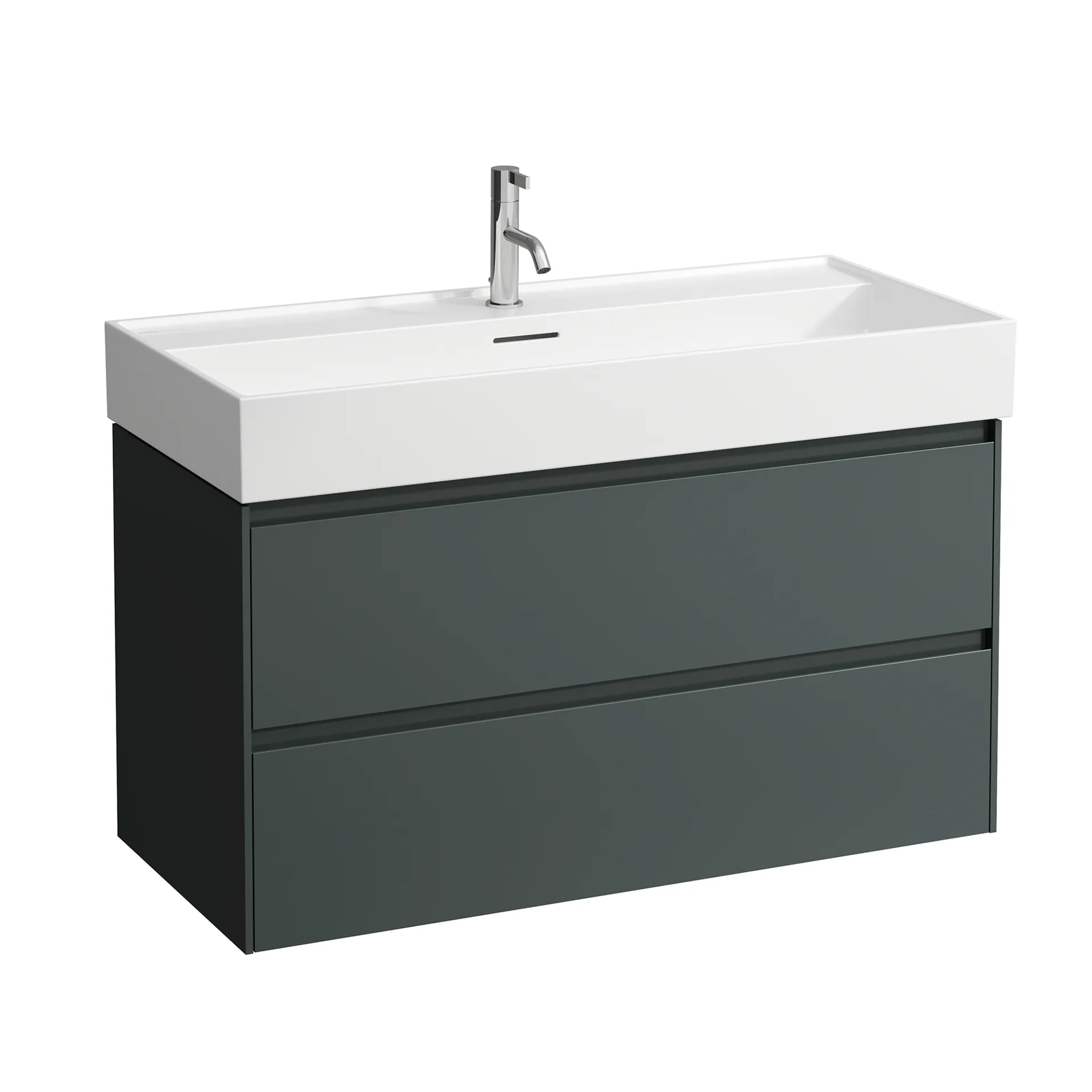 Laufen Waschtischunterbau LANI 442x984x515 mit 2 Schubladen, verkehrsgrau Laufen Waschtischunterbau LANI 442x984x515 mit 2 Schubladen, verkehrsgrau