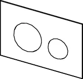 loop Blendenträger für WC-Betätigungsplatte, befliesbar loop Blendenträger für WC-Betätigungsplatte, befliesbar