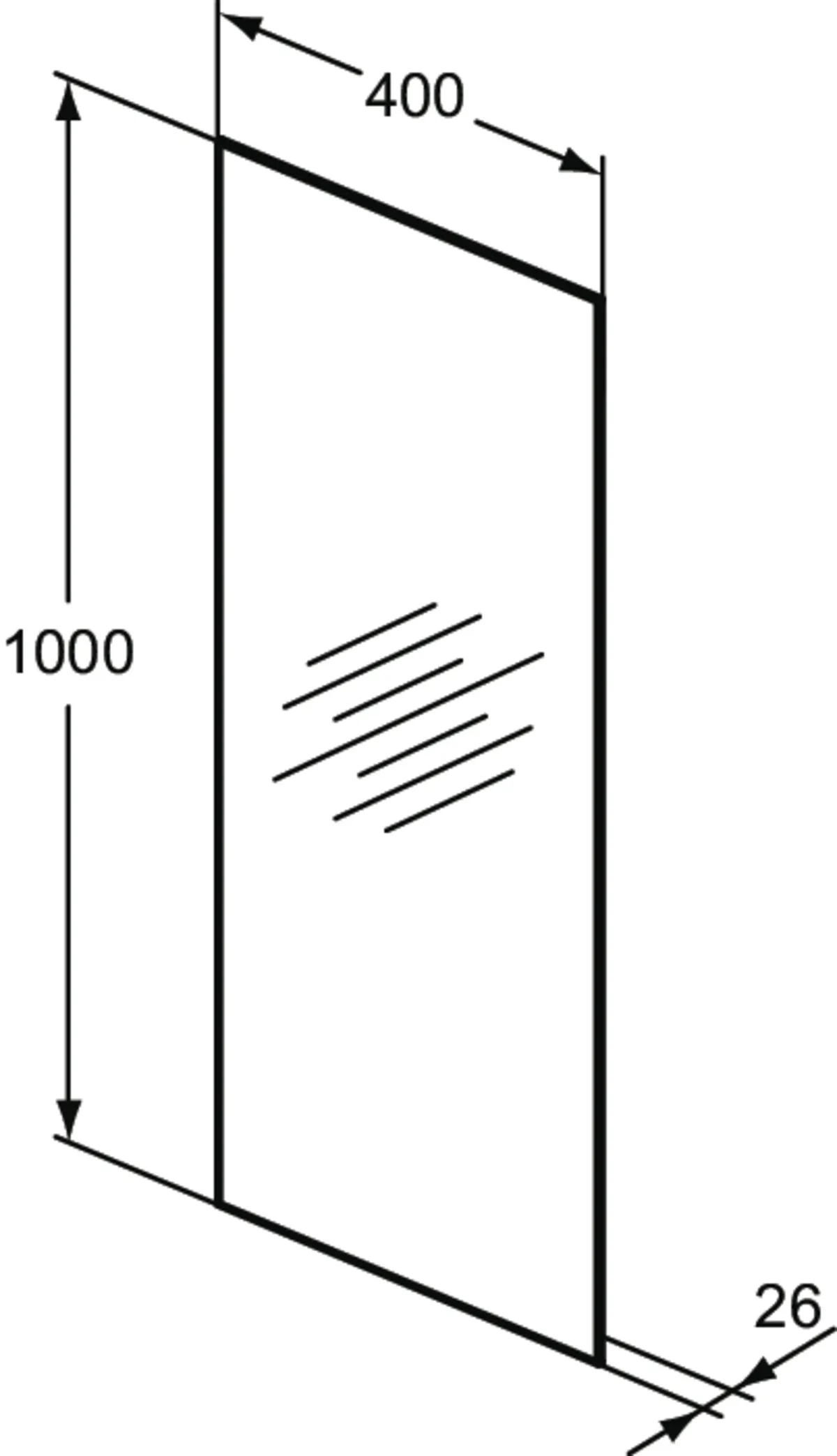 Ideal Standard Spiegel „Mirror&Light“ 40 × 100 cm Ideal Standard Spiegel „Mirror&Light“ 40 × 100 cm