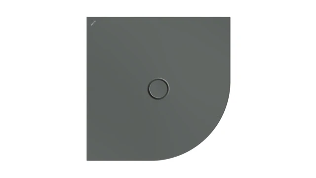 Bette viertelkreis Duschwanne „BetteFloor Corner“ 90 × 90 cm in Smoke
