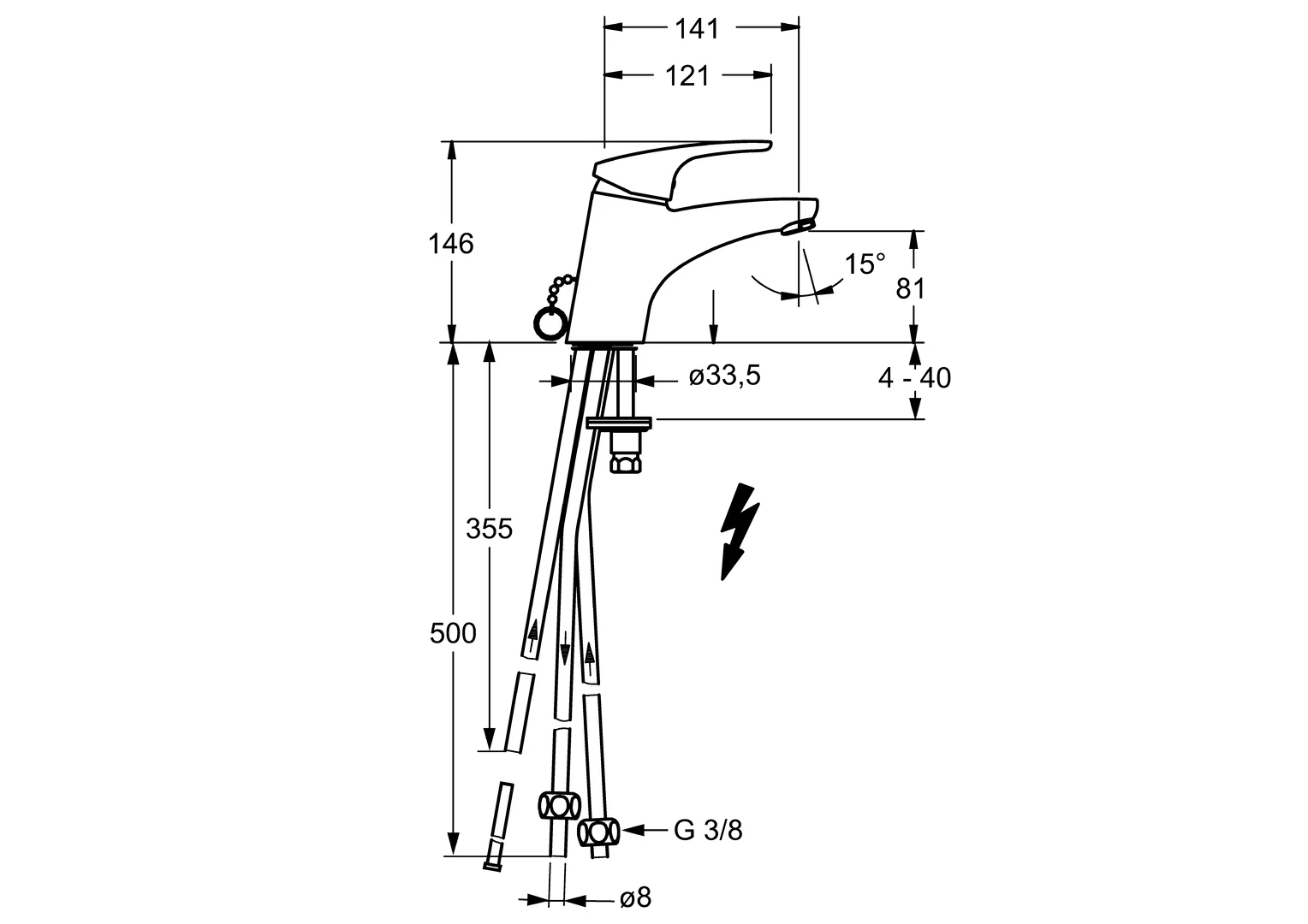 HansaMIX Waschtischarmatur Hansamix neu Einhebelmischer Chrom DN15